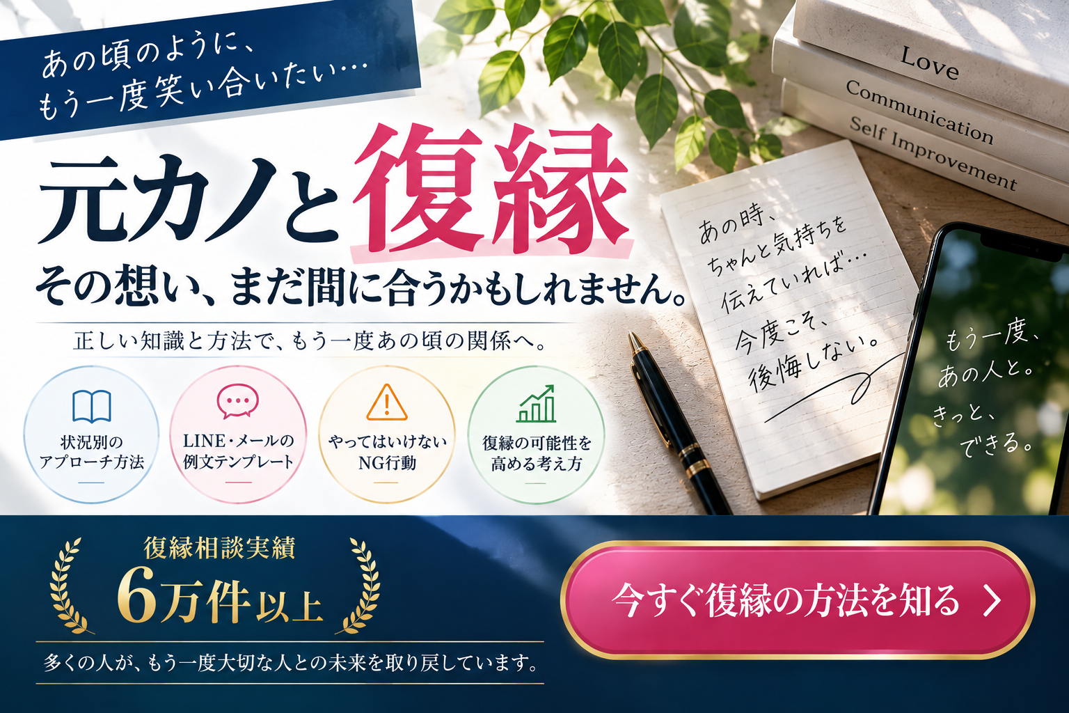 冷却期間や連絡方法を確認する復縁案内